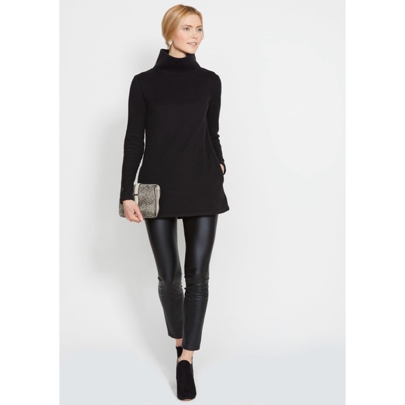 Dudley Stephens Sweaters - Dudley Stephens Black Cobble Hill Turtleneck
